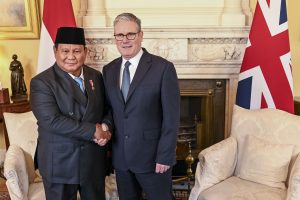 プラボウォ大統領が英首相と会談