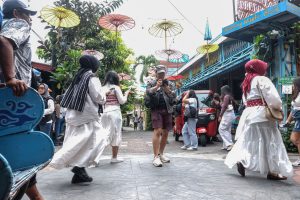 ソロのバティック街で撮影会