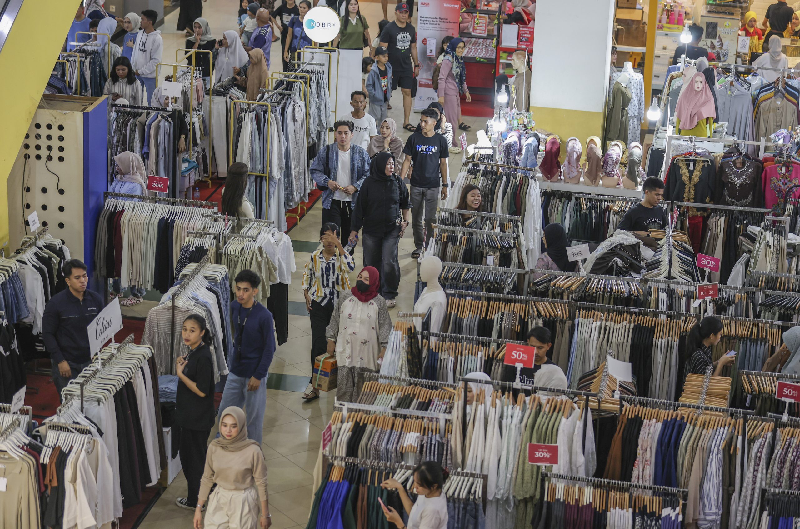 商業施設来場者、レバラン期に2桁増の見通し