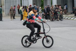 節約の自転車通勤