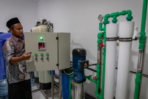 汽水を住民の生活用水に