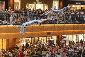 ポンドックインダで空中ブランコ
