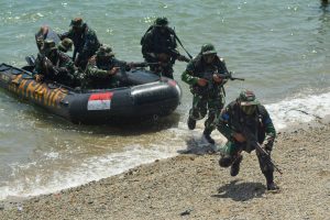 海軍がパルで上陸訓練