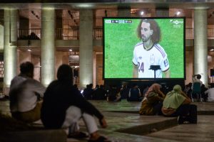 イスティクラルでＷ杯観戦