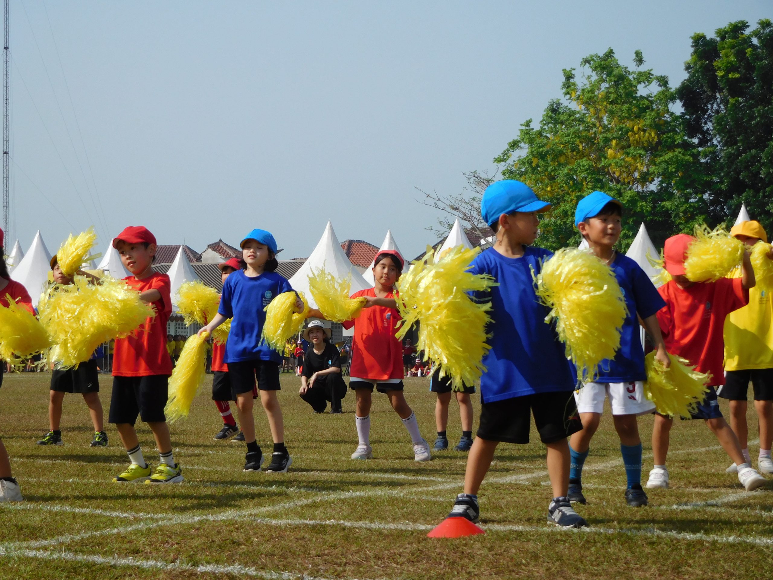 赤・青・黄が「光合成」掲げ団結ーJJSで第55回体育祭