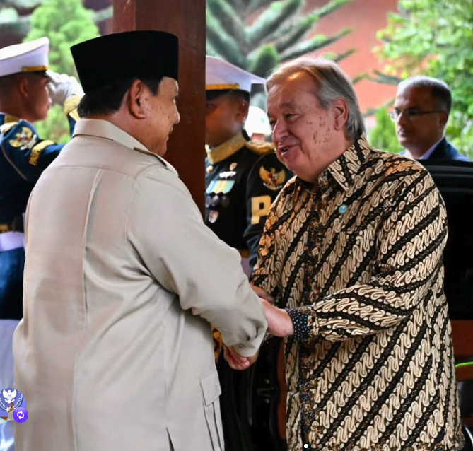 国連事務総長、プラボウォ大統領と会談